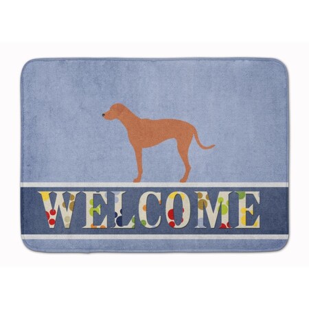 Carolines Treasures Rhodesian Ridgeback Welcome Machine Washable Memory Foam Mat BB8277RUG